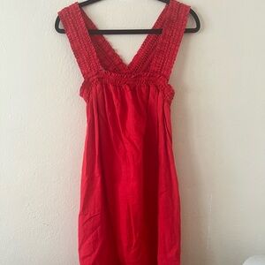 Everlane Vibrant Red Mini Dress